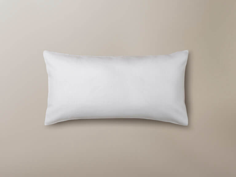 Savoir white herringbone pillowcase