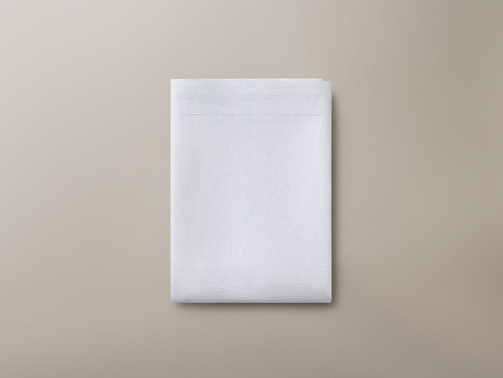 The Organic Linen Flat Sheet - White